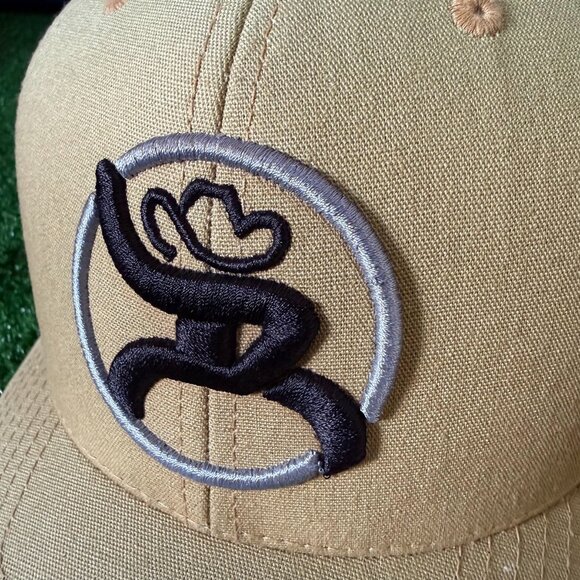 Hooey Roughy Rodeo Trucker Hat Tan Black Mesh Snapback Yupoong Western Cap OS - Picture 10 of 13